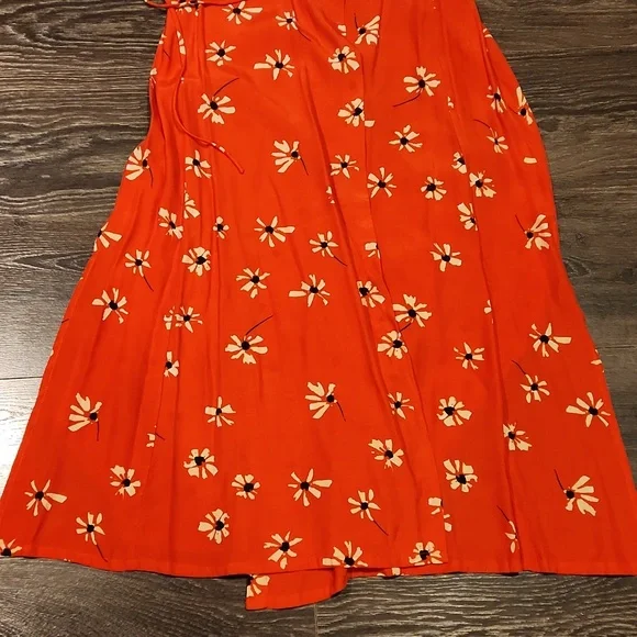 ❤️ NWOT! FAITHFULL THE BRAND × ANTHROPOLOGIE RIVERA FLORAL WRAP MIDI DRESS, S - Picture 7 of 12